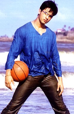 swim in T-shirt and jeans